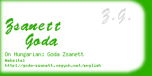 zsanett goda business card